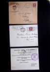 37 lettres, cartes postales et documents concernant