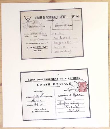 Les camps d'internement : 87 plis et documents dont