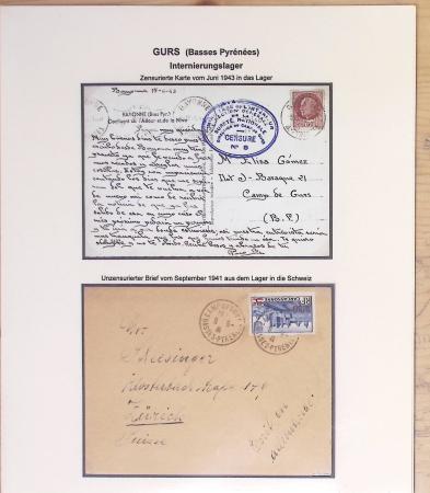 Les camps d'internement : 87 plis et documents dont