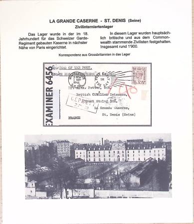 Les camps d'internement : 87 plis et documents dont