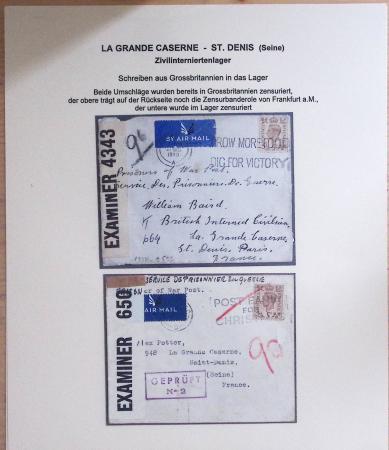 Les camps d'internement : 87 plis et documents dont