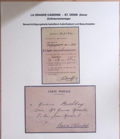 Les camps d'internement : 87 plis et documents dont