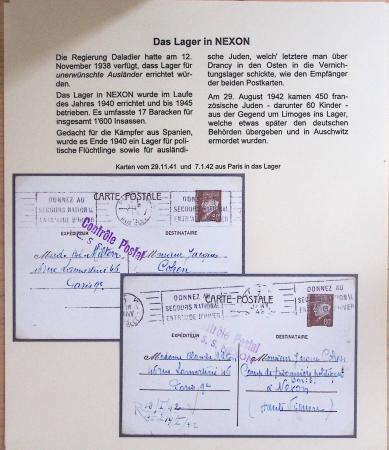 Les camps d'internement : 87 plis et documents dont