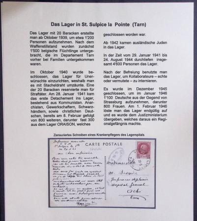 Les camps d'internement : 87 plis et documents dont