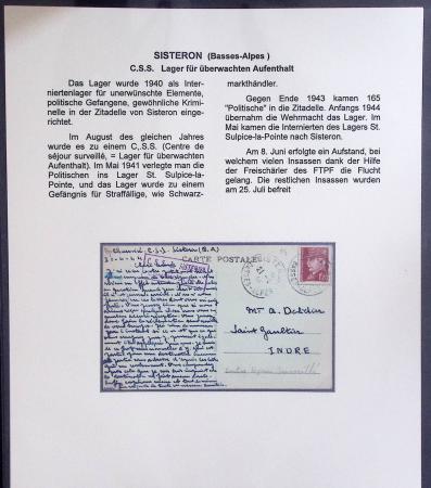 Les camps d'internement : 87 plis et documents dont