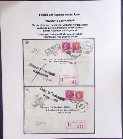 Les camps d'internement : 87 plis et documents dont