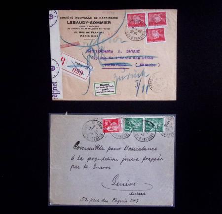 Les camps d'internement : 87 plis et documents dont