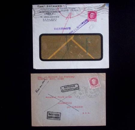 Les camps d'internement : 87 plis et documents dont