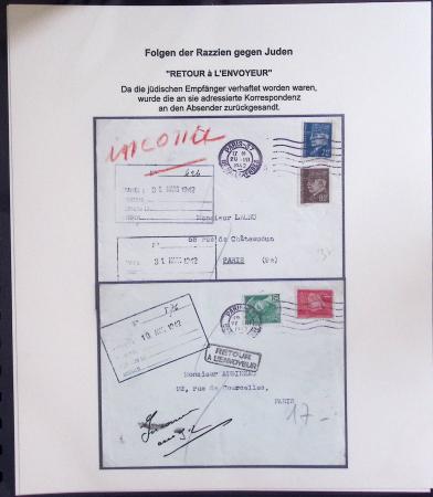 Les camps d'internement : 87 plis et documents dont