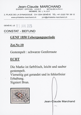 Waadt 5C, farbfrisch und ringsum gut gerandet, mit