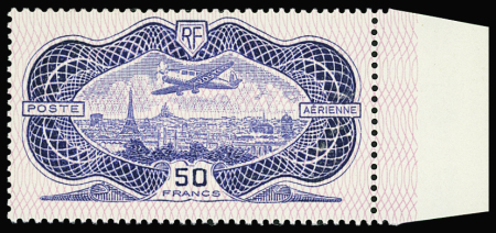 N°15 50f Burelé, bdf, neuf **, TTB