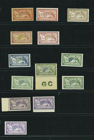 1900-2012, Lot varié avec Merson neufs, roulettes Semeuse