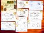 1855-1900, Sympathique lot de lettres classiques dont