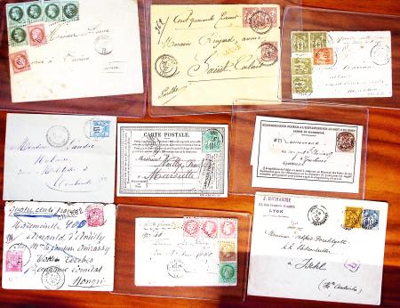 1855-1900, Sympathique lot de lettres classiques dont