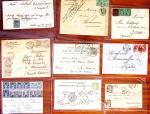 1855-1900, Sympathique lot de lettres classiques dont