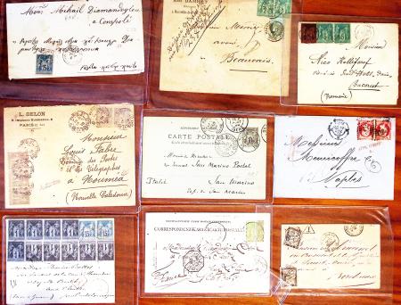 1855-1900, Sympathique lot de lettres classiques dont