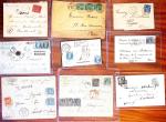 1855-1900, Sympathique lot de lettres classiques dont