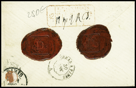 1855-1900, Sympathique lot de lettres classiques dont