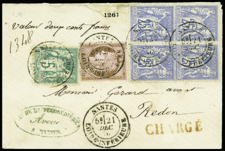1855-1900, Sympathique lot de lettres classiques dont