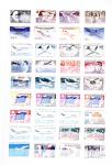 1900-2000, Collection en 6 classeurs, en neuf, certains