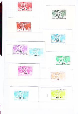 1900-2000, Collection en 6 classeurs, en neuf, certains