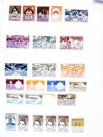 1900-2000, Collection en 6 classeurs, en neuf, certains