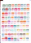 1900-2000, Collection en 6 classeurs, en neuf, certains