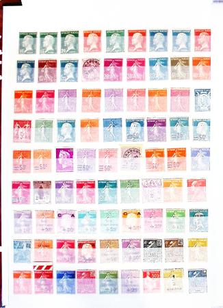 1900-2000, Collection en 6 classeurs, en neuf, certains