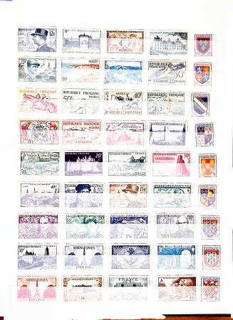 1900-2000, Collection en 6 classeurs, en neuf, certains