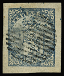 1855 Two used number one's with respectively a 12-bar