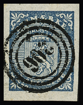 1855 Two used number one's with respectively a 12-bar