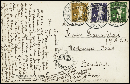 1910 Flugpost, Pilot Taddeoli, Schaufliegen Bern, sehr
