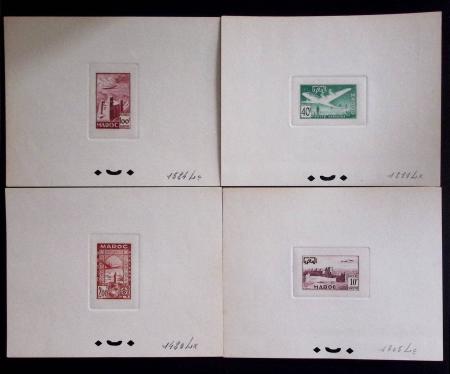POSTE AERIENNE N°85/88 (série des vues) en deux séries
