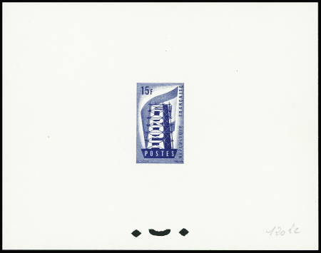 N°1076 Epreuve d'artiste et d'atelier du 15F non emis