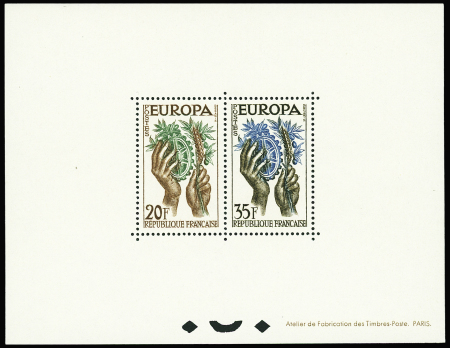N°1122/23 Bloc spécial d'Europa France 1957 tiré à