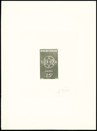 N°1218 Six épreuves d'artiste, noire, gris foncé, grise,