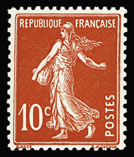 N°138c 10c écarlate, bon centrage, neuf **, TB