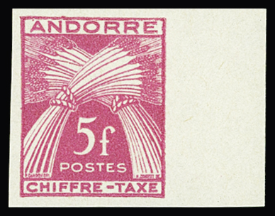 N°29a 5f rose NON DENTELE accidentel, neuf **, RR (tirage