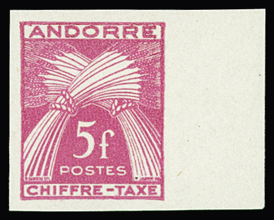 N°29a 5f rose NON DENTELE accidentel, neuf **, RR (tirage