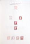 1849-1863, Collection de 70 ESSAIS sur pages d'albums