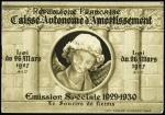 N°256-C 1 1f50 + 3f50 Sourire de Reims en carnet de