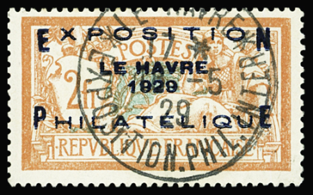 N°257A Exposition philatélique du Havre, obl. de l'expo.,