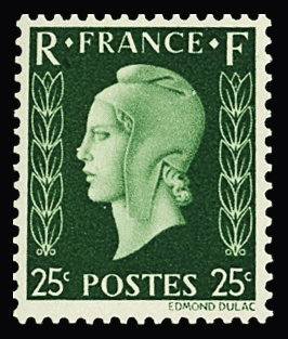 N°701A/F Marianne de Dulac série non-émise, neuf **,