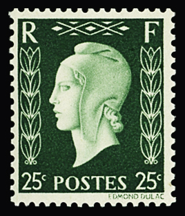 N°701A/F Marianne de Dulac série non-émise, neuf **,