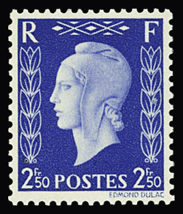 N°701A/F Marianne de Dulac série non-émise, neuf **,