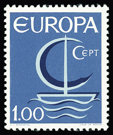 PORTUGAL n°1012 l, Timbre Europa Portugal de 1966,