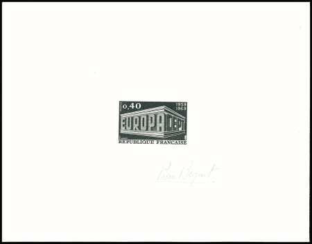 N°1521/22 Lot Europa France 1969, avec la paire d'épreuve