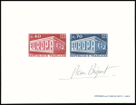 N°1521/22 Lot Europa France 1969, avec la paire d'épreuve
