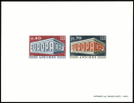 ANDORRE n°194/95 Europa 1969, Lot avec un bloc de 10