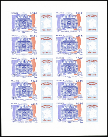 N°4028A Bicentenaire de la Cour des Comptes, mini-feuille